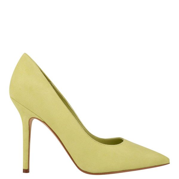 Nine West Bliss Pointy Toe Yellow Pumps | Ireland 82T01-0M08